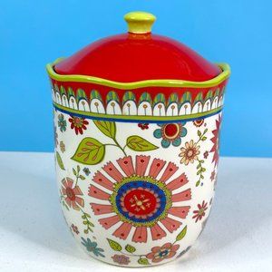 Beautifully‎ Detailed Certified International by Jackie Decker Floral Canister